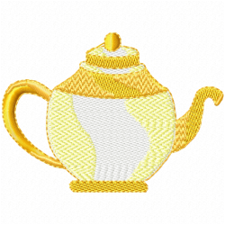 Teapots Embroidery Design 11 Teapots Embroidery Design 11